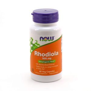 Родиола розовая (Rhodiola), Now Foods, 500 мг, 60 кап