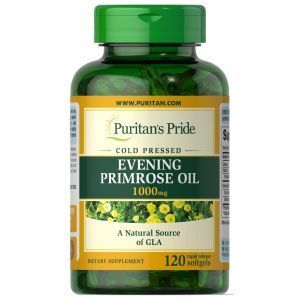 Масло вечерней примулы, Evening Primrose Oil, Puritan's Pride, 1000 мг, 120 гелевых капсул 