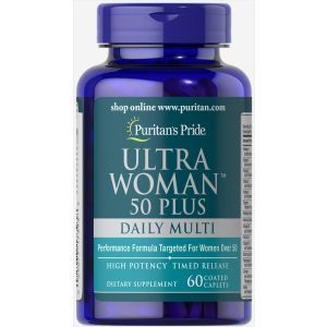 Ultra Woman Multi-Vitamin, Puritan's Pride, 60 kapsulas