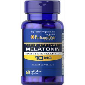 Мелатонин, Melatonin 10 mg, Puritan's Pride, 60 кпсул