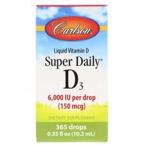 Витамин D3, Super Daily D3, Carlson Labs, 6,000 МЕ, 10.3 мл (Default)