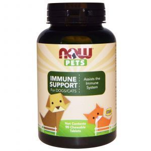 Иммунная поддержка для кошек и собак, Immune Support, Now Foods, 90 таб
