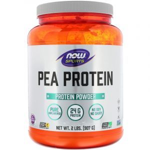 Гороховый протеин неприправленный, Pea Protein, Now Foods, Sports, 907 гр (Default)