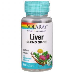 Защита печени, Liver Blend SP-13, Solaray, 100 капсул (Default)