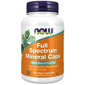 Мультиминералы, Full Spectrum Mineral Caps, Now Foods, 120 вегетарианских капсул