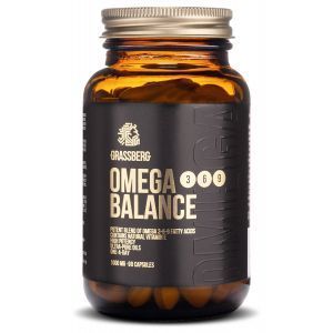 Омега 3-6-9, Omega 3-6-9 Balance, Grassberg, 1000 мг, 90 капсул

