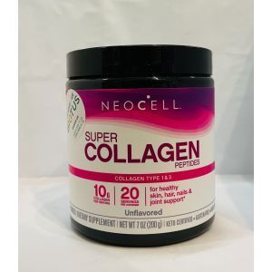 Коллагеновые пептиды, супер, Collagen Peptides, Neocell, без ароматизаторов, тип 1 и 3, 200 г