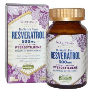Resveratrol Pterostilbene, ReserveAge Nutrition, 500 mg