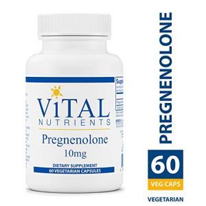 Прегненолон, Pregnenolone, Vital Nutrients, 10 мг, 60 вегетарианских капсул 