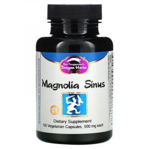 Магнолия,  Magnolia Sinus, Dragon Herbs, 500 мг, 100 кап.