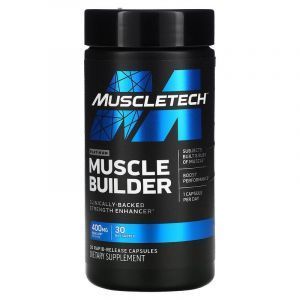 Стимулятор роста мышечной массы, Muscle Builder, Muscletech, Pro Series, 30 капсул с медленным высвобождением
