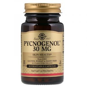 Пикногенол, Pycnogenol, Solgar, 30 мг, 30 капсул (Default)