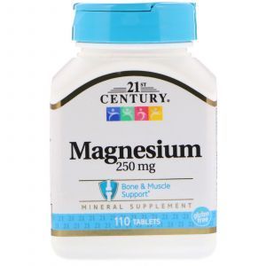 Магний оксид, Magnesium, 21st Century, 250 мг, 110 таб. (Default)
