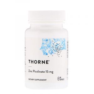 Пиколинат цинка 15мг, Zinc Picolinate 15 mg, Thorne Research, 60 капсул (Default)