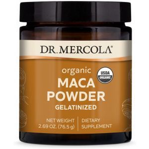 Мака, Organic Maca, Dr. Mercola, органический порошок, 76,5 г
