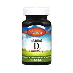 Витамин D3, Carlson Labs, 360 гелевых капсул
