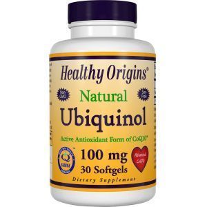 Убихинол CoQ10, Ubiquinol, Healthy Origins, 100 мг, 30 гелевых капсул