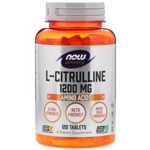 Цитруллин, L-Citrulline, Now Foods, Sports, 1200 мг, 120 таблеток (Default)