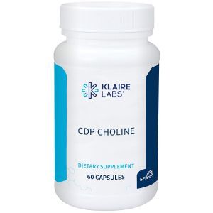 Цитиколин, Citicoline, CDP Choline, Klaire Labs, 250 мг, 60 капсул