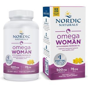 Омега-3 + вечерняя примула для женщин (лимон), Omega With Evening Primrose, Nordic Naturals, 830 мг, 120 капсул