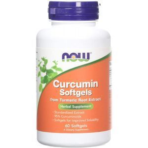Куркумин, Curcumin, Now Foods, 450 мг, 60 гелевых капсул
