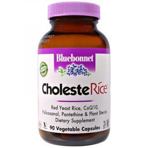 Красный дрожжевой рис, CholesteRice, Bluebonnet Nutrition, 90 капсул (Default)