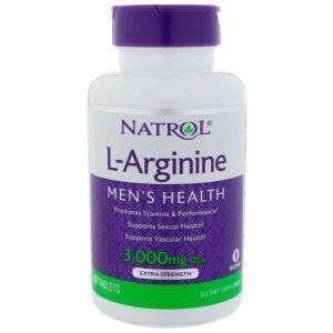 Arginīns, L-arginīns, natrols, 3000 mg, 90 tabletes