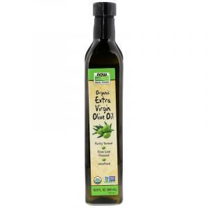 Оливковое масло экстра, Real Food, Organic Extra Virgin Olive Oil, Now Foods, 500 мл 