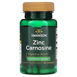 Цинк и L-карнозин, Zinc Carnosine, Swanson, 60 капсул