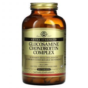 Īpaši stiprs glikozamīna hondroitīna kaulu un locītavu komplekss, glikozamīna hondroitīns, Solgar, 270 tabletes