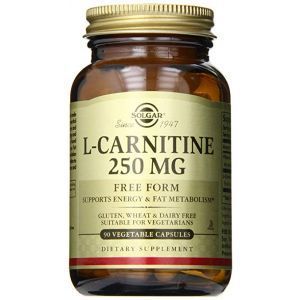 Л карнитин, L-Carnitine, Solgar, 250 мг, 90 капсул