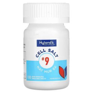 Клеточная соль №9, Cell Salt #9, Nat Mur 6X, Hyland's, 100 быстрорастворимых таблеток