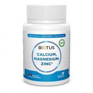 Kalcijs Magnijs Cinks Vitamīns D3 Biotus 60 kapsulas