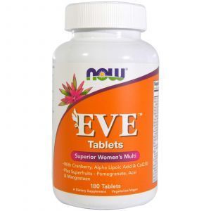 Витамины для женщин Ева, Eve, Women's Multi, Now Foods, превосходный комплекс, 180 таблеток