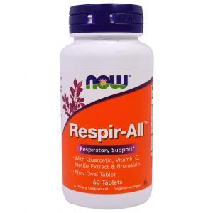 Иммунная смесь для горла, Respir-All, Now Foods, 60 таблет