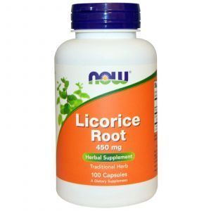 Корень солодки (Licorice Root), Now Foods, 450 мг, 100 кап