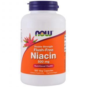 Витамин В3, Niacin, Now Foods, Ниацин, 500 мг, 180 к