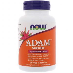 Витамины для мужчин Адам, Adam Men's Multi, Now Foods, 90 вегетарианских капсул