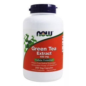 Экстракт зеленого чая (Green Tea), Now Foods, 400 мг, 250 вегетарианских капсул