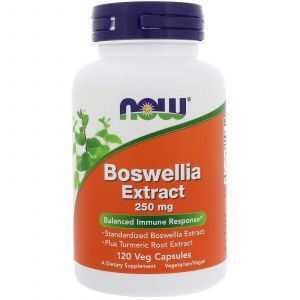 Босвелия (Boswellia), Now Foods, экстракт, 250 мг, 120 кап
