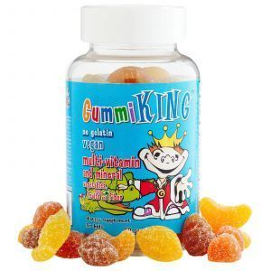 Витамины для детей (Multi-Vitamin), Gummi King, овощи, фрукты, 60 тянуче