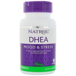 Дегидроэпиандростерон, DHEA, Natrol, 10 мг, 30 таблето