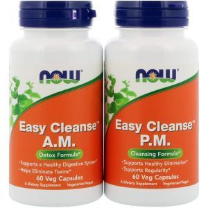 Detox Easy Cleanse, Now Foods, 60+60 kapsulas (2 bot.)