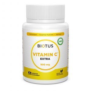 vitamīns papildus, Extra C, Biotus, 500 mg, 60 kapsulas