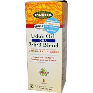 Смесь растительных масел (Udo's Oil DHA 3•6•9 Blend), Flora, 500мл