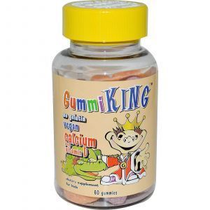 Жевательный кальций, Gummi King, 60 таблеток