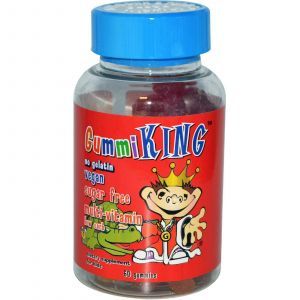 Витамины для детей, Gummi King, без сахара, 60 таблеток