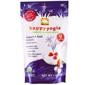 Живой йогурт с ягодами, Yogurt & Fruit Snacks, Mixed Berry, Nurture Inc, 28 г