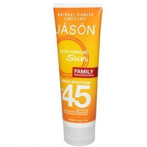 Солнцезащитный крем, SPF 45, Jason Natural, 113 г