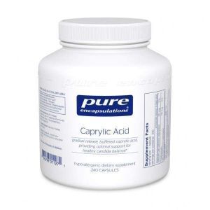 Каприловая кислота, Caprylic Acid, Pure Encapsulations, 120 капсул